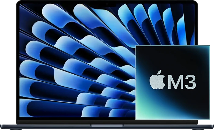 لپ تاپ 15 اینچ Macbook air اپل (2024) مدل (M3-16GB-512GB SSD)
