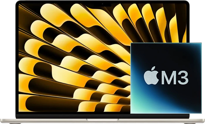 لپ تاپ 15 اینچ Macbook air اپل (2024) مدل (M3-16GB-512GB SSD)