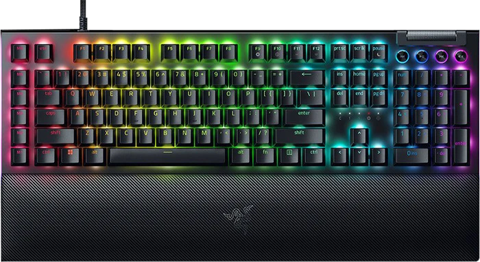 کیبورد سیمی مکانیکال گیمینگ Razer مدل BlackWidow V4 سوییچ سبز