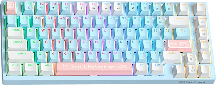 کیبورد سیمی گیمینگ ONIKUMA مدل G52 RGB با سوئیچ صورتی