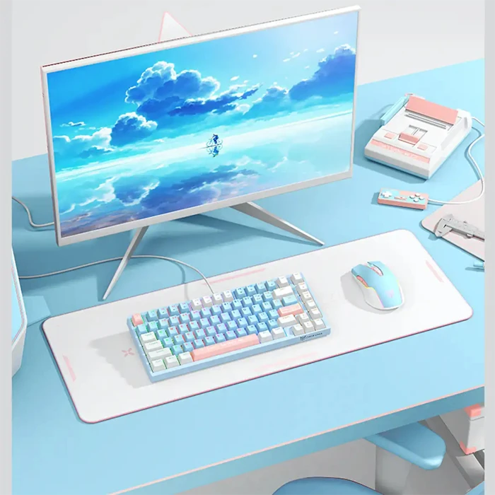 کیبورد سیمی گیمینگ ONIKUMA مدل G52 RGB با سوئیچ صورتی