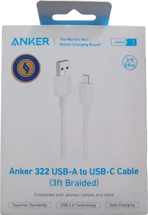 کابل تبدیل USB A به USB C انکر مدل A81H5H21