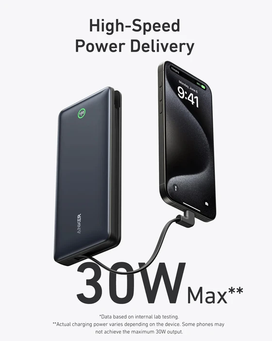 پاوربانک 20000 میلی آمپر ساعت Anker مدل Nano Power Bank 20K 30W