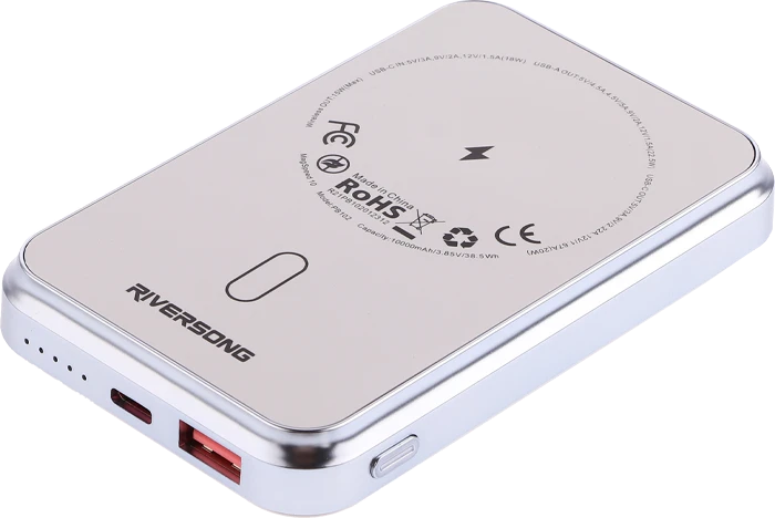 RIVERSONG MAGSPEED 10 PB102 10000MAH 22.5W WHITE POWER BANK