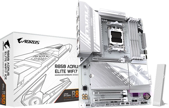 مادربرد Gigabyte مدل B850 AORUS ELITE WIFI7 ICE