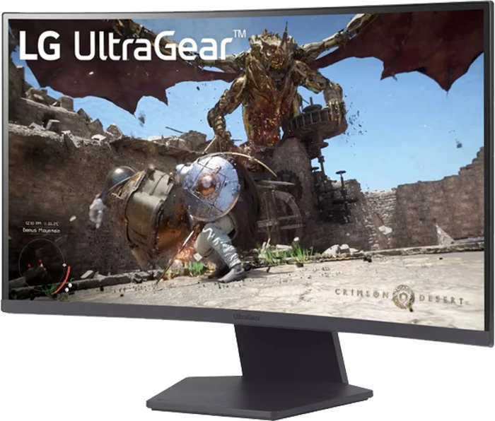 مانیتور گیمینگ 32 اینچ LG مدل UltraGear 32GS60QC-B
