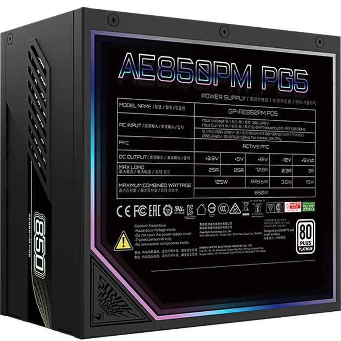 پاور 850 وات Gigabyte مدل AORUS ELITE P