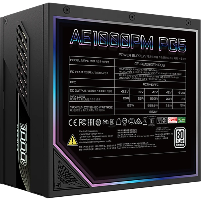 پاور 1000 وات Gigabyte مدل AORUS ELITE P