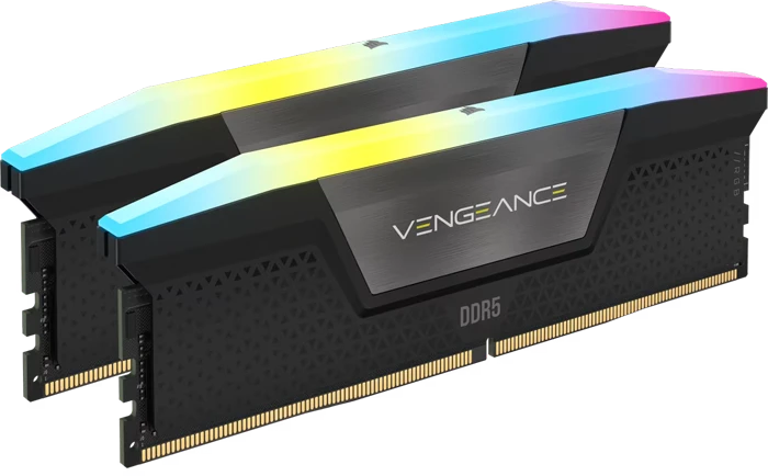 رم کامپیوتر 32 گیگابایت (2*16GB) CORSAIR مدل CORSAIR VENGEANCE RGB 6400Mhz DDR5 CL30