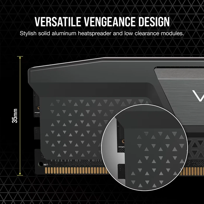 رم کامپیوتر 32 گیگابایت (2*16GB) CORSAIR مدل CL40 CORSAIR VENGEANCE 6000Mhz DDR5