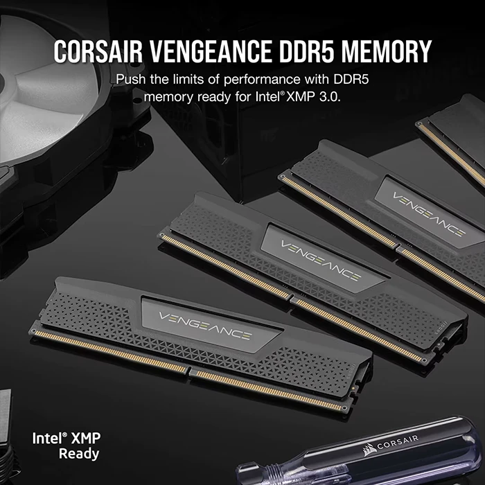 رم کامپیوتر 32 گیگابایت (2*16GB) CORSAIR مدل CL40 CORSAIR VENGEANCE 6000Mhz DDR5