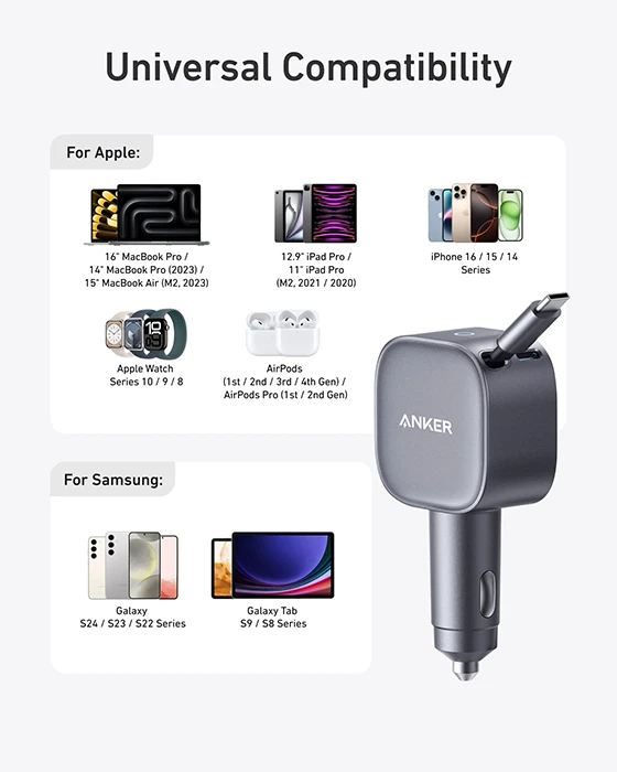 شارژر فندکی ANKER مدل A2738 Nano
