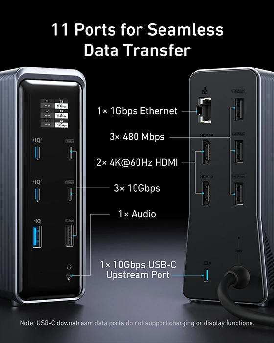 هاب شارژ 14 پورت Anker مدل Prime Docking Station A83B6