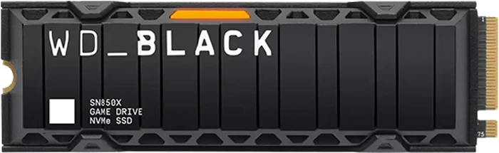 حافظه SSD اینترنال 1 ترابایت WD مدل BLACK SN850X WDS100T2XHE به همراه هیت سینک