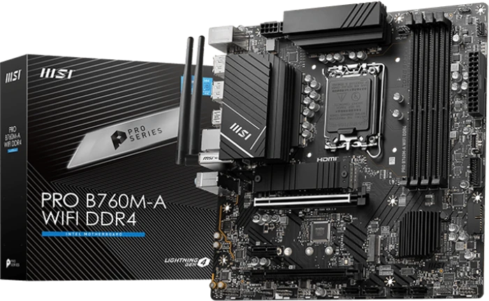 مادربرد MSI مدل PRO B760M-A WIFI DDR4