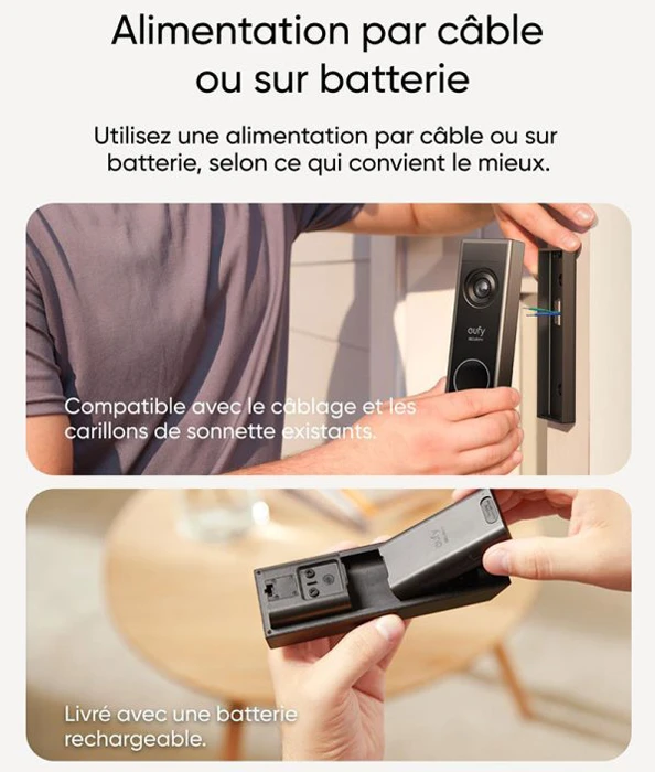 زنگ درب هوشمند Anker مدل Eufy Video Doorbell E340