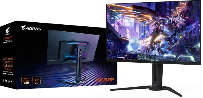 مانیتور گیمینگ 32 اینچ Gigabyte مدل AORUS FO32U2P