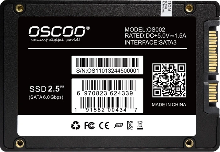 حافظه SSD اینترنال 256 گیگابایت OSCOO مدل Black OS002