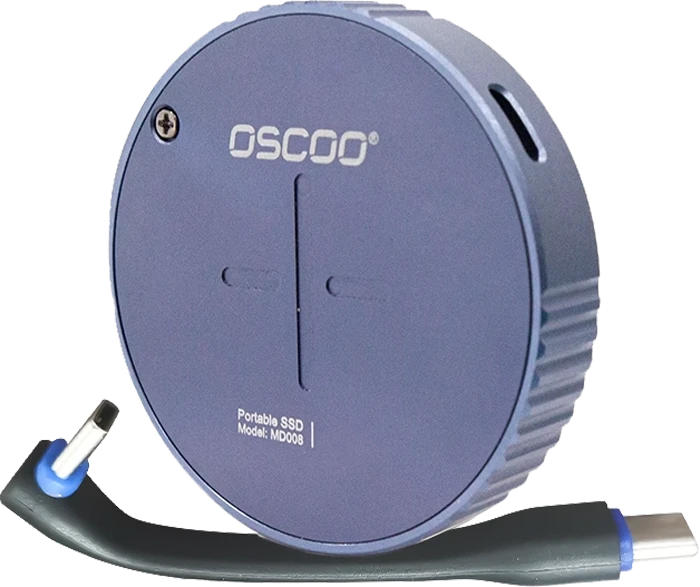 حافظه SSD اکسترنال 512 گیگابایت Oscoo مدل MD008 ظرفیت با پورت تایپ سی مغناطیسی