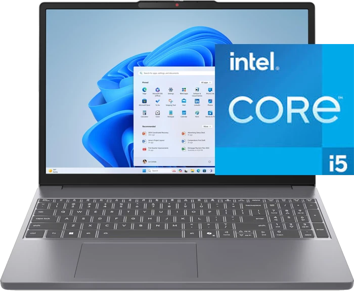 لپ تاپ ۱۵.۳ اینچ Lenovo مدل IdeaPad Slim 3 15IRH10-83K100DXPS (Core i5 13420H-8GB-512GB SSD-Intel UHD Graphics-WUXGA)