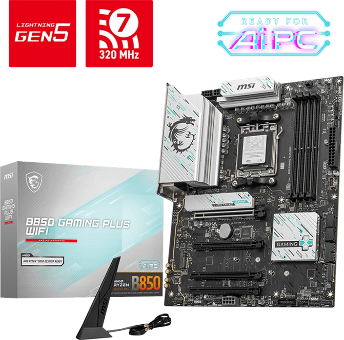 مادربرد MSI مدل B850 GAMING PLUS WIFI D5