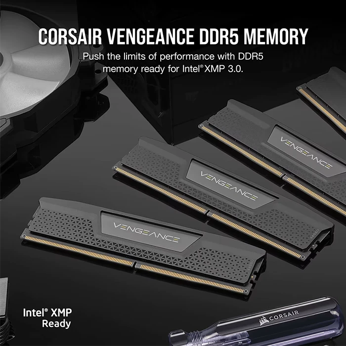 رم کامپیوتر 64گیگ (32G*2) CORSAIR مدل VENGEANCE 5200MHz CL40 DDR5