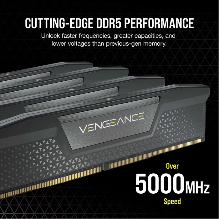 رم کامپیوتر 64گیگ (32G*2) CORSAIR مدل VENGEANCE 5200MHz CL40 DDR5