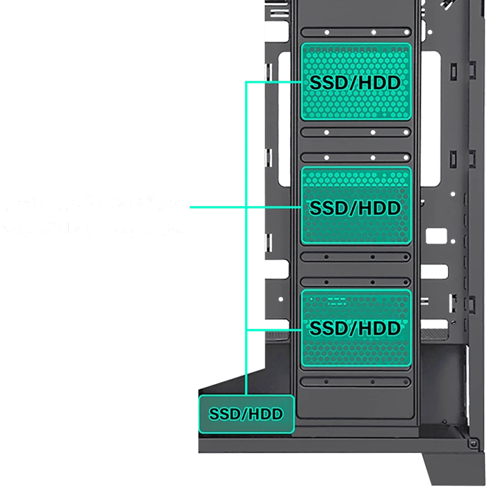کیس گیمینگ Awest مدل GT-AQ16-MB
