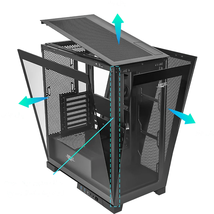 کیس گیمینگ Awest مدل GT-AQ16-MB