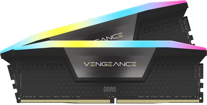رم کامپیوتر 32 گیگابایت (2*16GB) CORSAIR مدل VENGEANCE RGB 6200Mhz DDR5 CL36