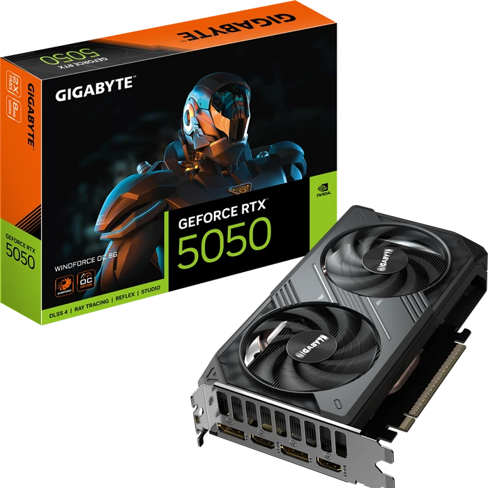 کارت گرافیک Gigabyte مدل GeForce RTX 5050 WINDFORCE OC 8G GDDR6