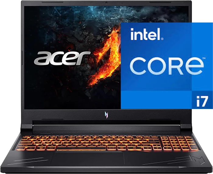 لپ تاپ گیمینگ ۱۶ اینچ Acer مدل NITRO V 16 ANV16 71 760Q (Core i7 14650HX-16GB-512GB SSD-RTX 4050-WUXGA-Amber Backlit-Bag)