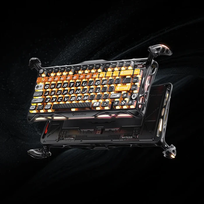 کیبورد مکانیکال گیمینگ GravaStar مدل Mercury K1 Pro CyberFlare