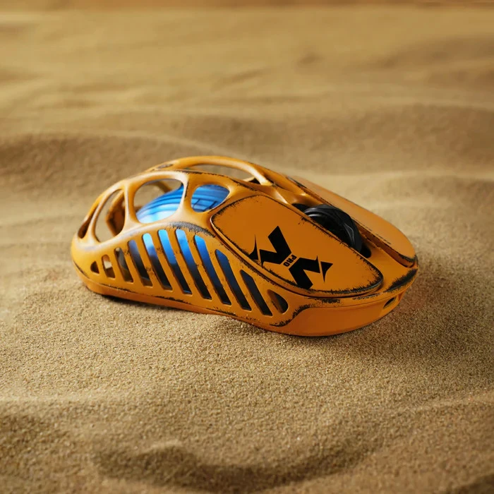 موس گیمینگ GravaStar مدل Mercury X Battle Worn-Yellow Special Edition