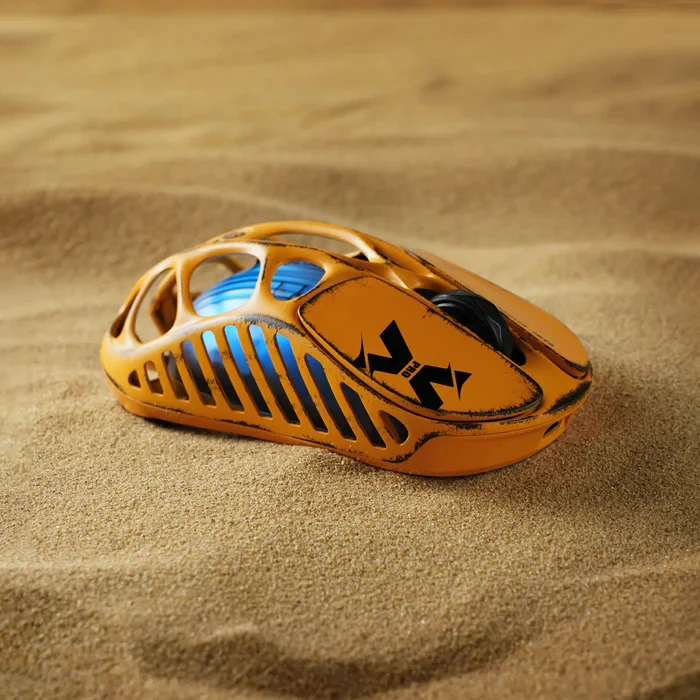 موس گیمینگ GravaStar مدل Mercury X Pro Battle Worn-Yellow Special Edition
