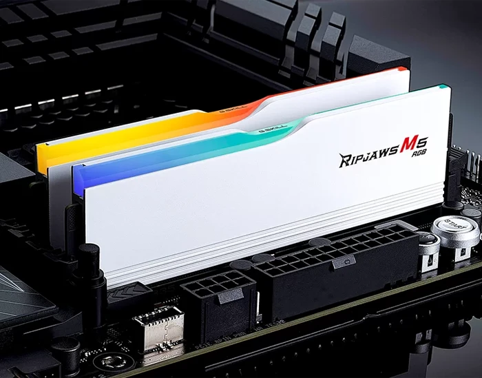 رم کامپیوتر 64 گیگابایت (2*32GB) G.SKILL مدل RIPJAWS M5 RGB 5200Mhz DDR5 CL40