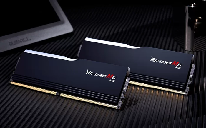 رم کامپیوتر 64 گیگابایت (2*32GB) G.SKILL مدل RIPJAWS M5 RGB 5200Mhz DDR5 CL40