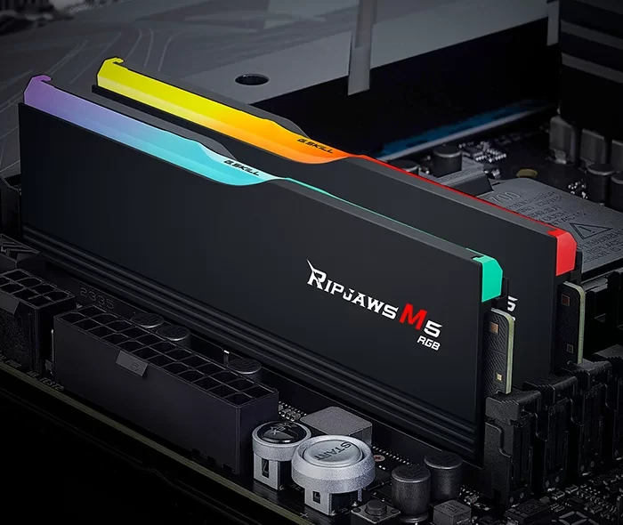 رم کامپیوتر 64 گیگابایت (2*32GB) G.SKILL مدل RIPJAWS M5 RGB 5200Mhz DDR5 CL40