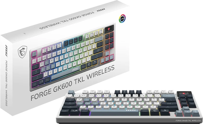 کیبورد گیمینگ سیمی MSI مدل FORGE GK600 TKL