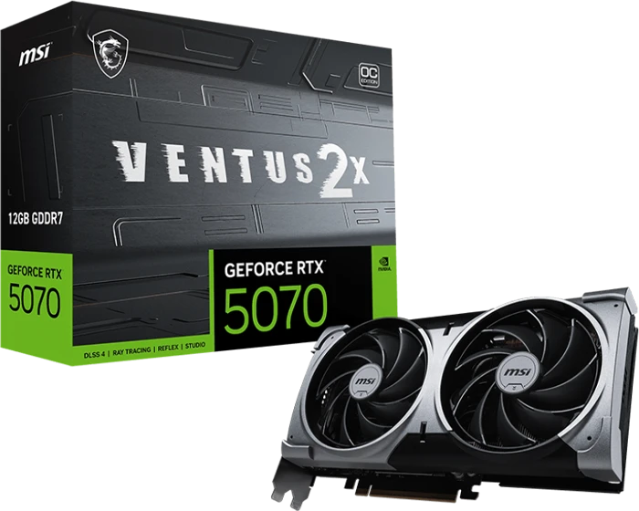 کارت گرافیک MSI مدل GeForce RTX 5070 12G VENTUS 2X OC
