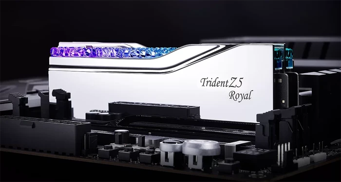 رم کامپیوتر 32 گیگابایت (16GB*2) G.Skill مدل Trident Z5 RGB DDR5 6400MHz CL32