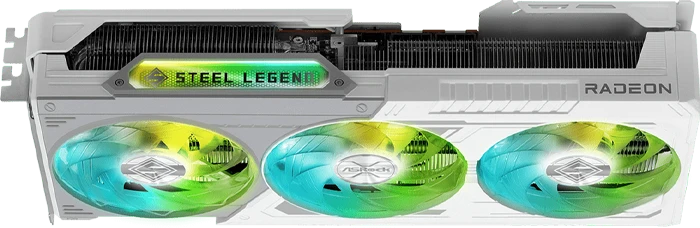 کارت گرافیک ASRock مدل Radeon RX 9070 XT Steel Legend 16GB