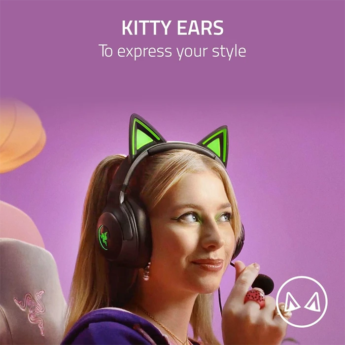 هدست سیمی گیمینگ Razer مدل KRAKEN KITTY V2
