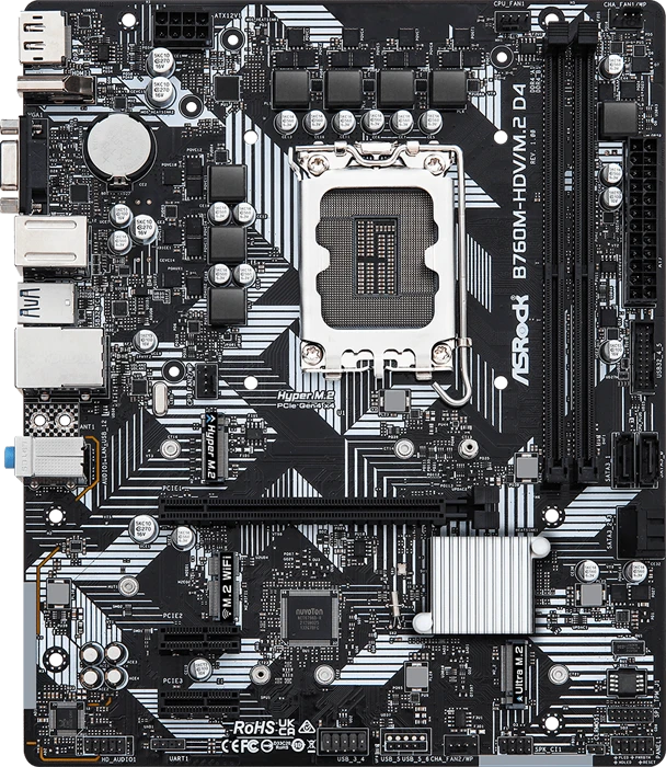 ASROCK B760M-HDV M.2 D4 DDR4 CYBER MB