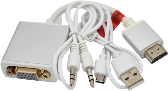 کابل تبدیل HDMI به VGA به همراه کابل AUX برند رویال