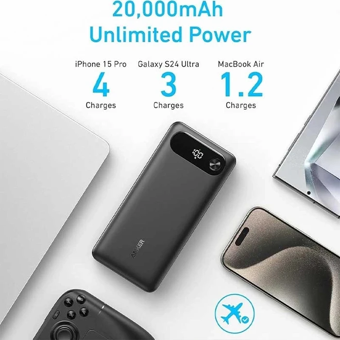 پاوربانک 20000 میلی آمپر ساعت Anker مدل Nano A1383H11