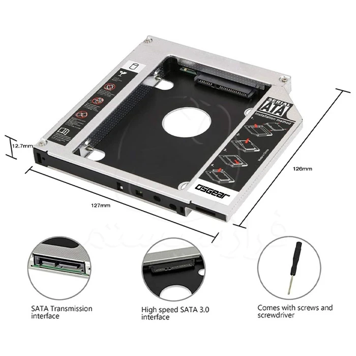 براکت هارد اینترنال 2.5 اینچی D-TECH مدل 9.5mm SLIM