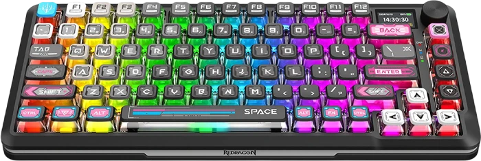 کیبورد مکانیکال گیمینگ بی سیم Redragon مدل FLEKACT K708 MC PRO RGB