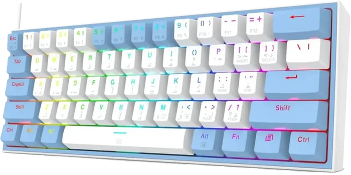 کیبورد مکانیکال گیمینگ بی سیم Redragon مدل K617 FIZZ WB