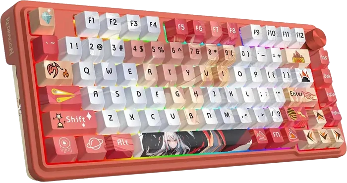 کیبورد مکانیکال گیمینگ بی سیم Redragon مدل Geb K673 AK PRO